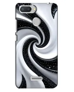 Чохол для Xiaomi Redmi 6 з картинкою «Чорно-біла спіраль»