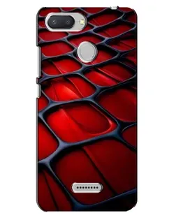 Чохол для Xiaomi Redmi 6 з картинкою «Червона глянцева сітка»
