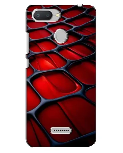 Чохол для Xiaomi Redmi 6 з картинкою «Червона глянцева сітка»