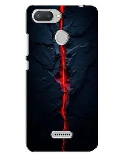 Чохол для Xiaomi Redmi 6 з картинкою «Червона лавова тріщина»