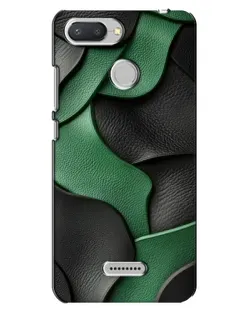 Чохол для Xiaomi Redmi 6 з картинкою «Зелені шкіряні хвилі»