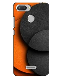 Чохол для Xiaomi Redmi 6 з картинкою «Геометрія помаранчевих кіл»