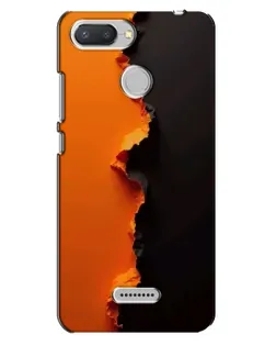 Чохол для Xiaomi Redmi 6 з картинкою «Помаранчевий розлом»