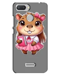 Чехол для Xiaomi Redmi 6 с картинкой «Девочка капибара»