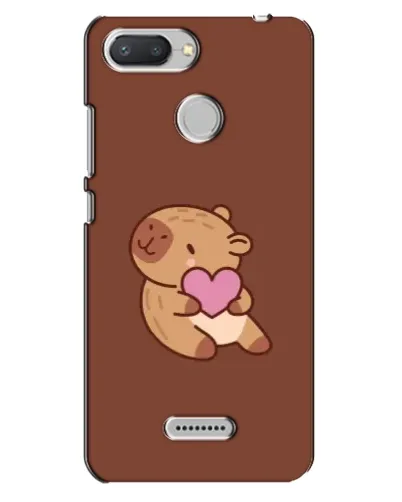 Чехол для Xiaomi Redmi 6 с картинкой «Капибара с сердцем»