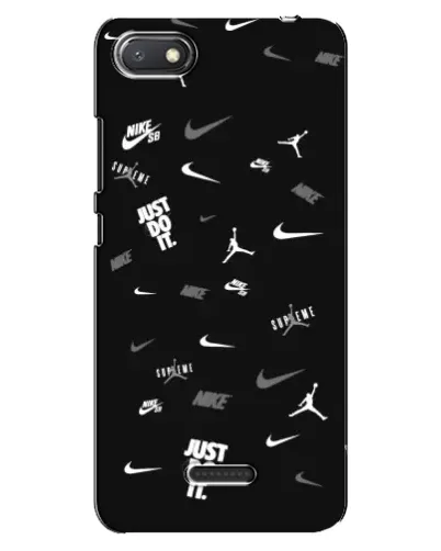Чехол для Xiaomi Redmi 6A с картинкой «Nike Black Pattern» Чехол для Xiaomi Redmi 6A с картинкой «Nike Black Pattern»
