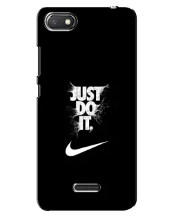 Чехол для Xiaomi Redmi 6A с картинкой «Текстовый принт Nike»