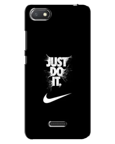 Чехол для Xiaomi Redmi 6A с картинкой «Текстовый принт Nike»