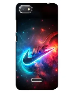 Чехол для Xiaomi Redmi 6A с картинкой «Огненный логотип Nike»