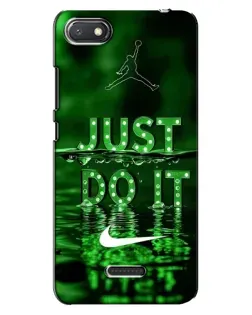 Чехол для Xiaomi Redmi 6A с картинкой «Зеленый неоновый Nike»