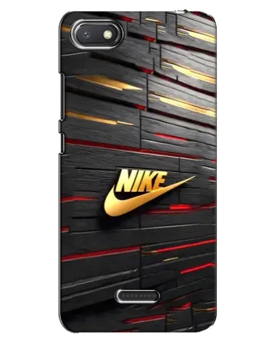 Чехол для Xiaomi Redmi 6A с картинкой «Золотой Nike на металле»