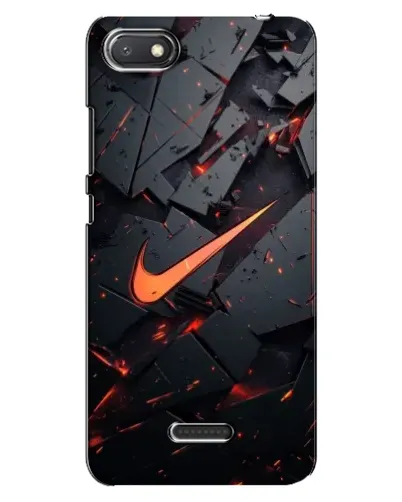 Чехол для Xiaomi Redmi 6A с картинкой «Nike — эффект разломов»