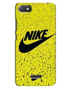 Чехол для Xiaomi Redmi 6A с картинкой «Желтый текстурный Nike»