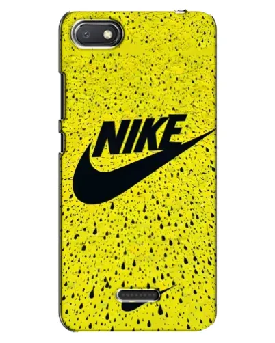 Чехол для Xiaomi Redmi 6A с картинкой «Желтый текстурный Nike»