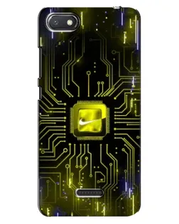 Чехол для Xiaomi Redmi 6A с картинкой «Nike — золотая искра»