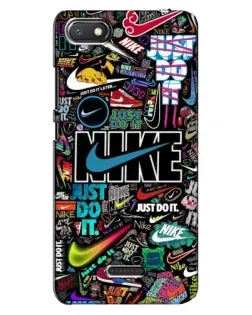 Чехол для Xiaomi Redmi 6A с картинкой «Яркий коллаж Nike»