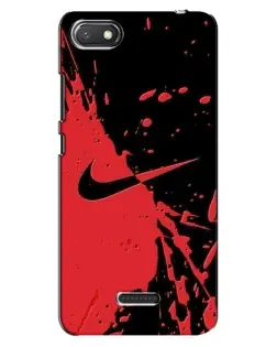 Чехол для Xiaomi Redmi 6A с картинкой «Красные брызги Nike»