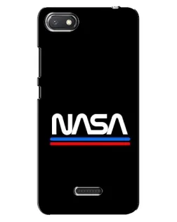 Чехол для Xiaomi Redmi 6A с картинкой «NASA — классика Red Blue» Чехол для Xiaomi Redmi 6A с картинкой «NASA — классика Red Blue»