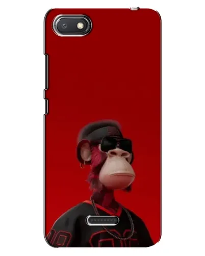 Чехол для Xiaomi Redmi 6A с картинкой «Bored Ape в красном»