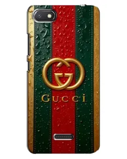 Чехол для Xiaomi Redmi 6A с картинкой «Gucci — фирменная полоса и золото» Чехол для Xiaomi Redmi 6A с картинкой «Gucci — фирменная полоса и золото»