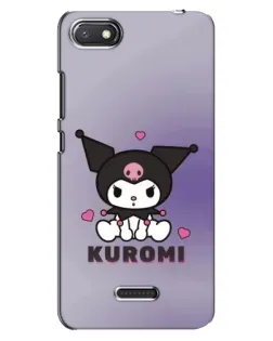 Чехол для Xiaomi Redmi 6A с картинкой «Kuromi — фиолетовый арт»