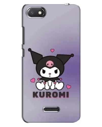 Чехол для Xiaomi Redmi 6A с картинкой «Kuromi — фиолетовый арт»