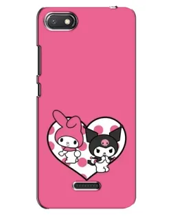 Чехол для Xiaomi Redmi 6A с картинкой «Kuromi и My Melody»