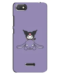 Чехол для Xiaomi Redmi 6A с картинкой «Kuromi на лиловом фоне»