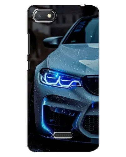 Чехол для Xiaomi Redmi 6A с картинкой «Взгляд BMW с синими фарами» Чехол для Xiaomi Redmi 6A с картинкой «Взгляд BMW с синими фарами»