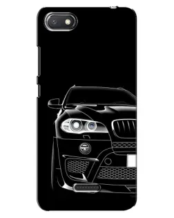 Чехол для Xiaomi Redmi 6A с картинкой «Темный силуэт BMW»