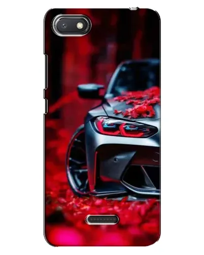 Чехол для Xiaomi Redmi 6A с картинкой «Спортивная BMW и цветы» Чехол для Xiaomi Redmi 6A с картинкой «Спортивная BMW и цветы»