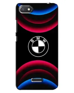 Чехол для Xiaomi Redmi 6A с картинкой «Логотип BMW и неоновые дуги»