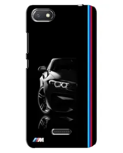 Чехол для Xiaomi Redmi 6A с картинкой «Силуэт BMW в темноте»