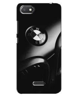 Чехол для Xiaomi Redmi 6A с картинкой «Эмблема BMW — макро»