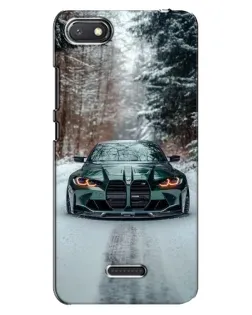 Чехол для Xiaomi Redmi 6A с картинкой «BMW в зимнем лесу»