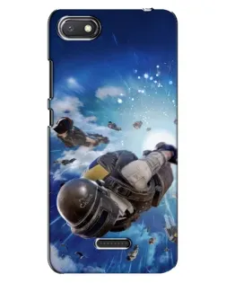 Чехол для Xiaomi Redmi 6A с картинкой «Десант PUBG — прыжок»