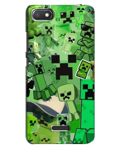 Чехол для Xiaomi Redmi 6A с картинкой «Криперы Minecraft» Чехол для Xiaomi Redmi 6A с картинкой «Криперы Minecraft»