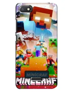 Чехол для Xiaomi Redmi 6A с картинкой «Minecraft герои игры» Чехол для Xiaomi Redmi 6A с картинкой «Minecraft герои игры»