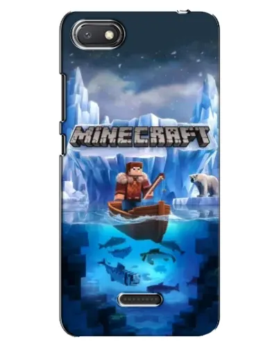 Чехол для Xiaomi Redmi 6A с картинкой «Minecraft ледяной мир» Чехол для Xiaomi Redmi 6A с картинкой «Minecraft ледяной мир»