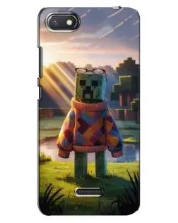 Чехол для Xiaomi Redmi 6A с картинкой «Крипер в свитере»