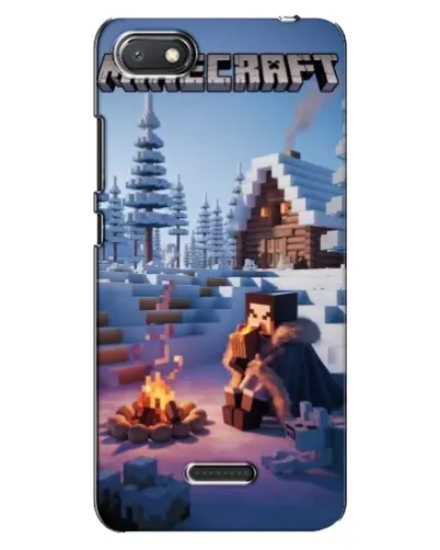 Чехол для Xiaomi Redmi 6A с картинкой «Зимний Minecraft» Чехол для Xiaomi Redmi 6A с картинкой «Зимний Minecraft»