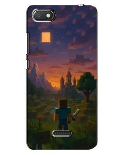Чехол для Xiaomi Redmi 6A с картинкой «Стив у башни»