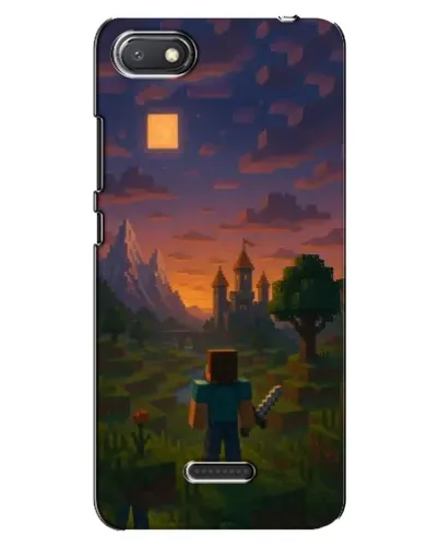 Чехол для Xiaomi Redmi 6A с картинкой «Стив у башни» Чехол для Xiaomi Redmi 6A с картинкой «Стив у башни»