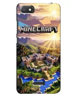 Чехол для Xiaomi Redmi 6A с картинкой «Minecraft панорама»