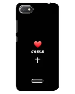 Чехол для Xiaomi Redmi 6A с картинкой «Сердце - Jesus»