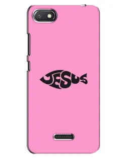 Чехол для Xiaomi Redmi 6A с картинкой «Розовый символ  Jesus»