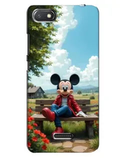 Чехол для Xiaomi Redmi 6A с картинкой «Микки на скамейке»