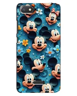 Чехол для Xiaomi Redmi 6A с картинкой «Паттерн Микки и Минни»