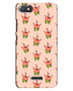 Чехол для Xiaomi Redmi 6A с картинкой «Патрик Стар паттерн»
