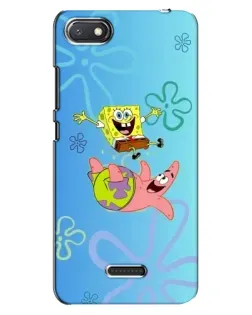 Чехол для Xiaomi Redmi 6A с картинкой «Спанч Боб и Патрик»